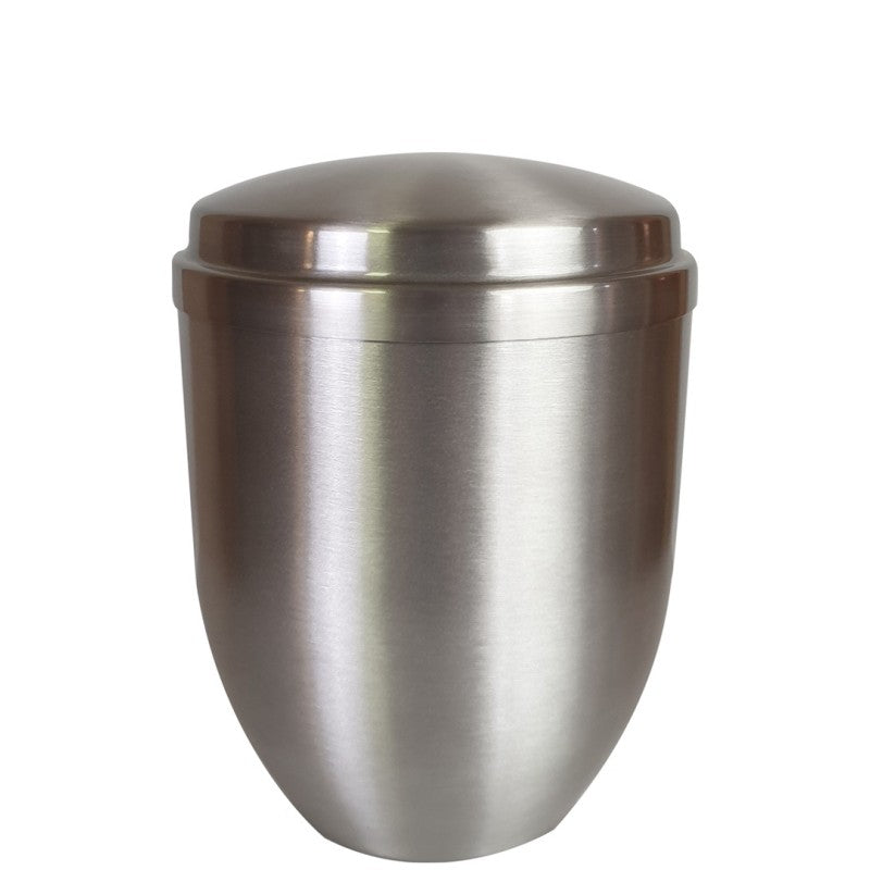 Aluminium Urne – Zeitloses Silber
