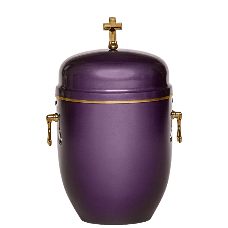 Aluminium Urne – Spirituelles Violett
