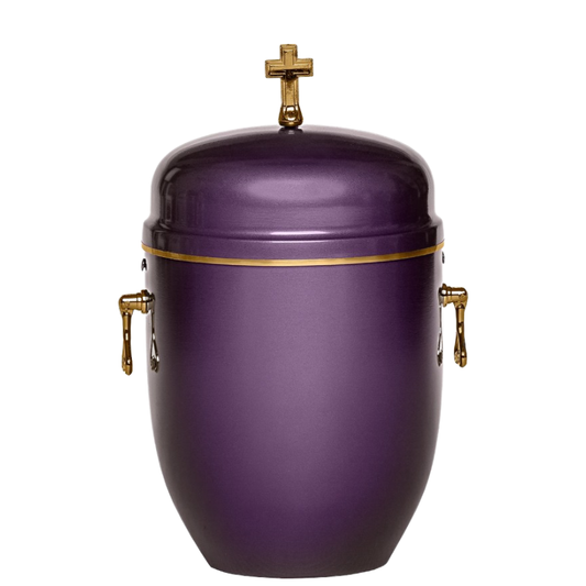 Aluminium Urne – Spirituelles Violett