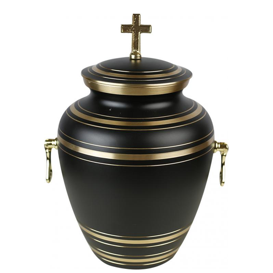 Aluminium-Messing Urne – Sakral-Gold
