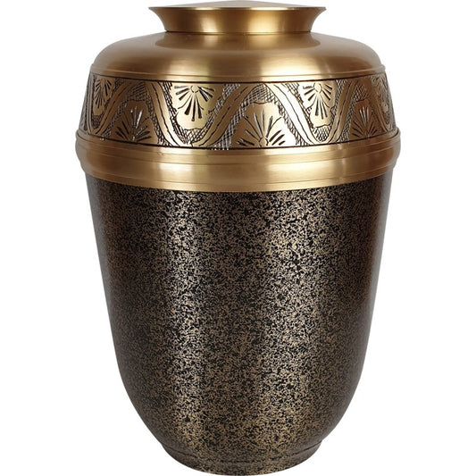 Aluminium-Messing Urne – Gold-Bronze Struktur