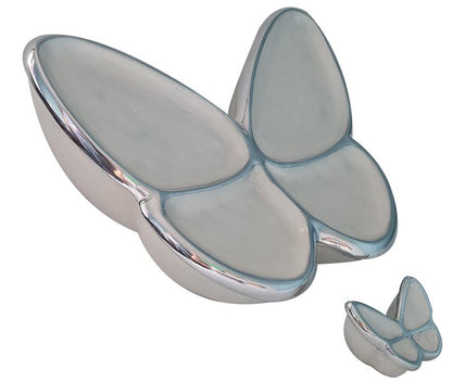 Aluminium-Messing Urne – Seelenschmetterling Urnen-Set