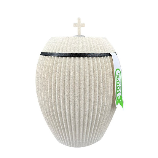 Bio Naturstoff Urne - Lebenslinien